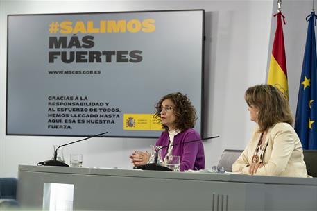 23/06/2020. Consejo de Ministros: María Jesús Montero y Teresa Ribera. La ministra de Hacienda y portavoz del Gobierno, María Jesús Montero,...