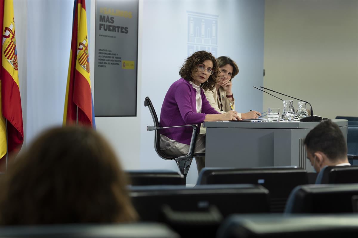 23/06/2020. Consejo de Ministros: María Jesús Montero y Teresa Ribera. La ministra de Hacienda y portavoz del Gobierno, María Jesús Montero,...