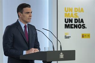 El presidente del Gobierno, Pedro Sánchez, durante la rueda de prensa posterior al Consejo de Ministros