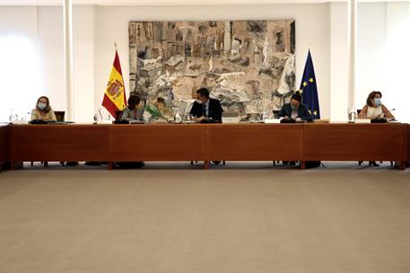 25/08/2020. Reunión del Consejo de Ministros. El jefe del Ejecutivo, Pedro Sánchez, preside la reunión del Consejo de Ministros en La Moncloa.