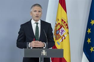 Fernando Grande-Marlaska durante su intervención