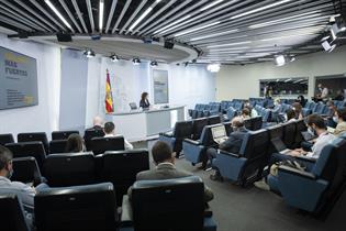 María Jesús Montero durante la rueda de prensa posterior al Consejo de Ministros