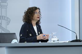 María Jesús Montero durante la rueda de prensa posterior al Consejo de Ministros