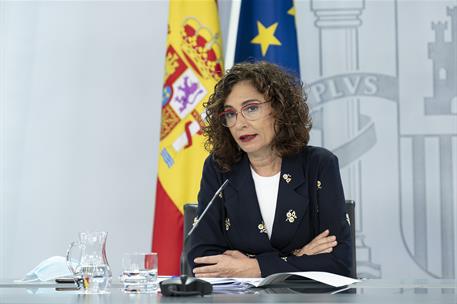 26/06/2020. Consejo de Ministros extraordinario: María Jesús Montero. La ministra de Hacienda y portavoz del Gobierno, María Jesús Montero, ...