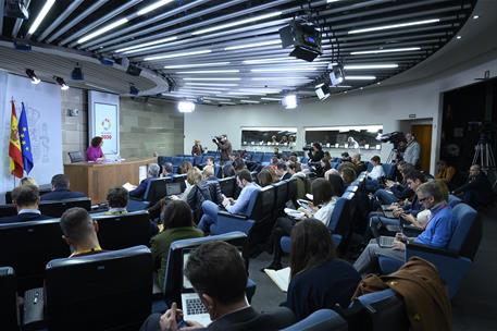 28/01/2020. Consejo de Ministros: María Jesús Montero. La portavoz del Gobierno y ministra de Hacienda, María Jesús Montero, al comienzo de ...