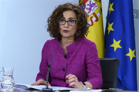 28/01/2020. Consejo de Ministros: María Jesús Montero. La portavoz del Gobierno y ministra de Hacienda, María Jesús Montero, responde las pr...