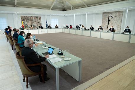 2/02/2021. Reunión del Consejo de Ministros. Reunión del Consejo de Ministros, presidida por el presidente del Gobierno, Pedro Sánchez.