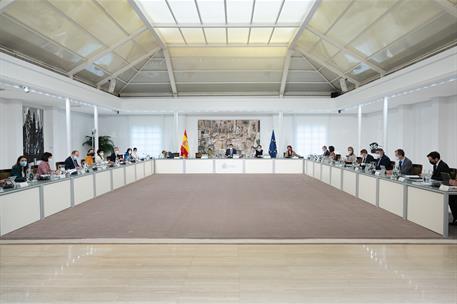 2/03/2021. Reunión del Consejo de Ministros. El presidente del Gobierno, Pedro Sánchez, preside la reunión del Consejo de Ministros.