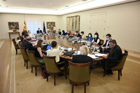 3/08/2021. Reunión del Consejo de Ministros. El presidente del Gobierno, Pedro Sánchez, preside la reunión del Consejo de Ministros.