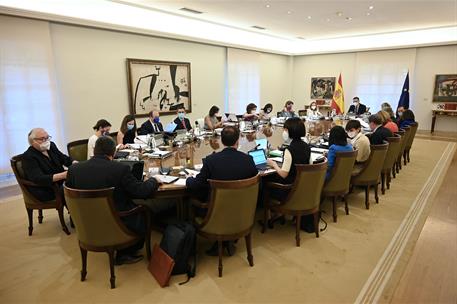 3/08/2021. Reunión del Consejo de Ministros. El presidente del Gobierno, Pedro Sánchez, preside la reunión del Consejo de Ministros.