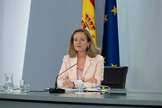 Nadia Calviño durante la rueda de prensa posterior al Consejo de Ministros