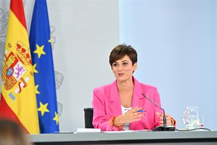 Isabel Rodríguez durante la rueda de prensa posterior al Consejo de Ministros