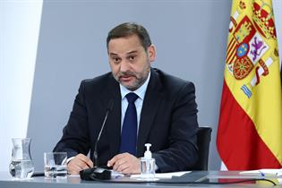 José Luis Ábalos durante la rueda de prensa posterior al Consejo de Ministros