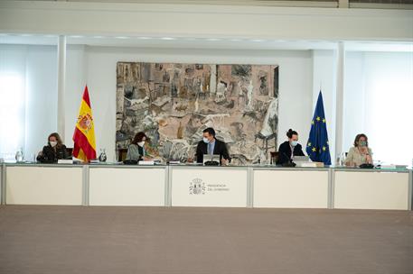 9/03/2021. Consejo de Ministros. El jefe del Ejecutivo, Pedro Sánchez, preside la reunión del Consejo de Ministros.