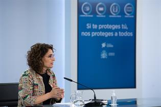 María Jesús Montero durante la rueda de prensa posterior al Consejo de Ministros