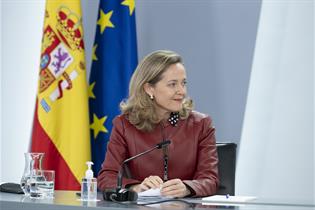 La vicepresidenta primera del Gobierno, Nadia Calviño