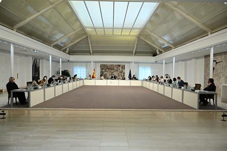 11/05/2021. Reunión del Consejo de Ministros. El presidente del Gobierno, Pedro Sánchez, preside la reunión del Consejo de Ministros.
