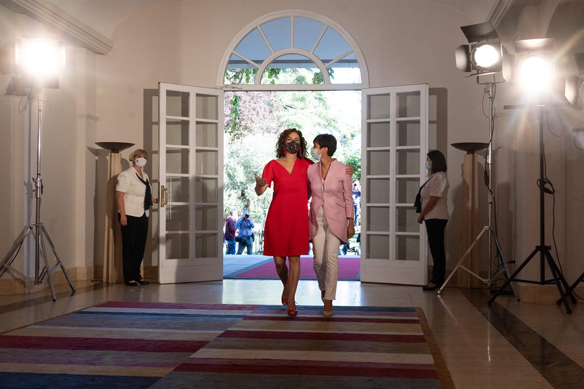 13/07/2021. El nuevo Ejecutivo asiste a la reunión del Consejo de Ministros. La ministra de Hacienda y Función Pública, María Jesús Montero,...