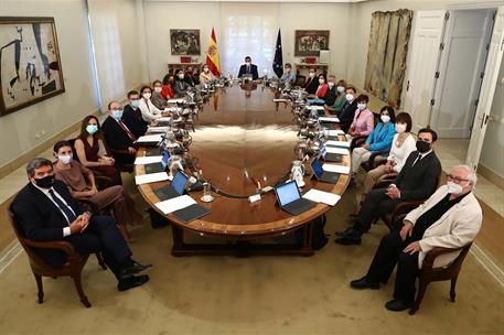 13/07/2021. El nuevo Ejecutivo asiste a la reunión del Consejo de Ministros