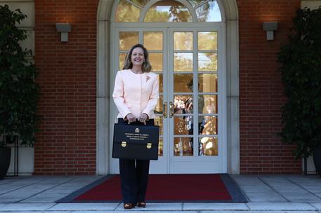 13/07/2021. El nuevo Ejecutivo asiste a la reunión del Consejo de Ministros. La vicepresidenta primera y ministra de Asuntos Económicos y Tr...