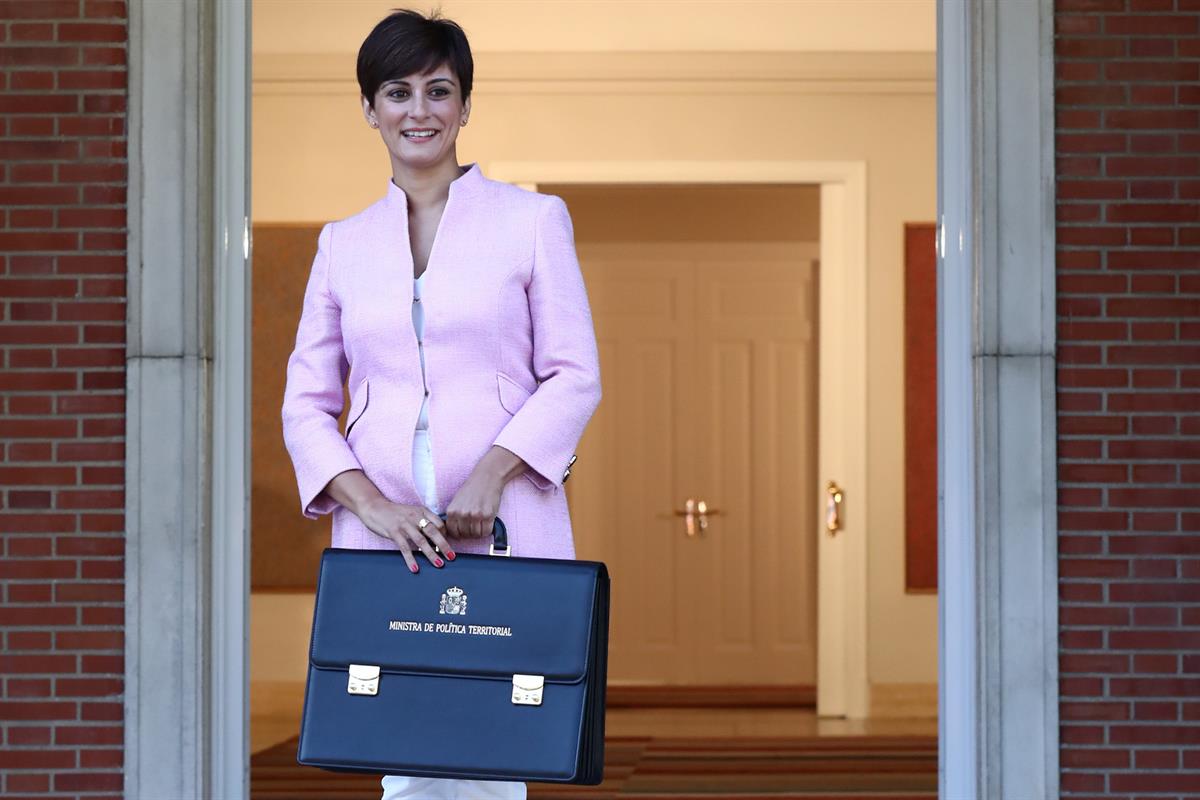 13/07/2021. El nuevo Ejecutivo asiste a la reunión del Consejo de Ministros. La ministra de Política Territorial y portavoz del Gobierno, Is...