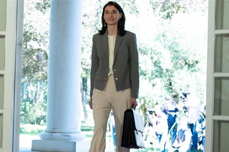 13/07/2021. El nuevo Ejecutivo asiste a la reunión del Consejo de Ministros. La ministra de Justicia, Pilar Llop, a su llegada a la reunión ...