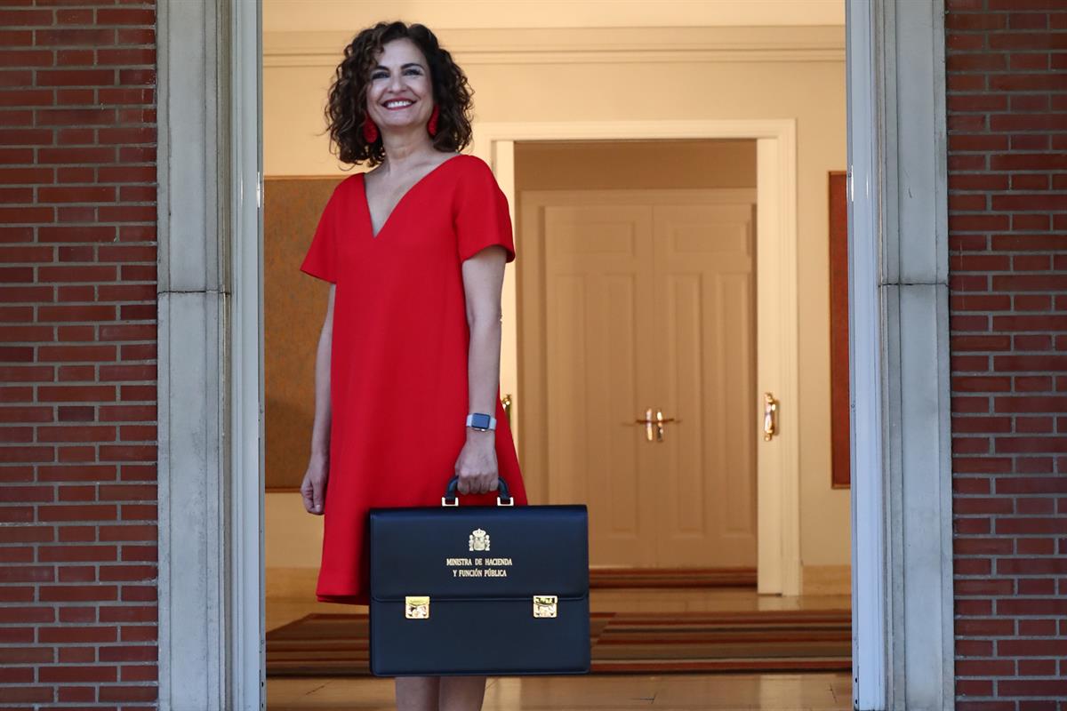 13/07/2021. El nuevo Ejecutivo asiste a la reunión del Consejo de Ministros. La ministra de Hacienda y Función Pública, María Jesús Montero,...