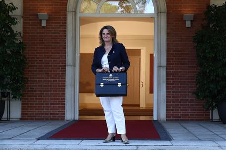 13/07/2021. El nuevo Ejecutivo asiste a la reunión del Consejo de Ministros. La vicepresidenta tercera y ministra para la Transición Ecológi...