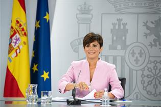 La ministra de Política Territorial y portavoz del Gobierno, Isabel Rodríguez, durante la rueda de prensa posterior al Consejo d