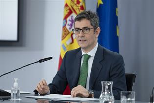 Félix Bolaños durante su comparecencia en la rueda de prensa posterior al Consejo de Ministros