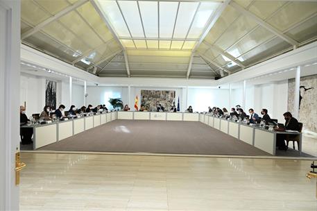 19/01/2021. Reunión del Consejo de Ministros. El presidente del Gobierno, Pedro Sánchez, preside la reunión del Consejo de Ministros.