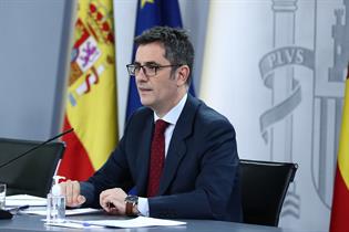 Félix Bolaños durante la rueda de prensa posterior al Consejo de Ministros