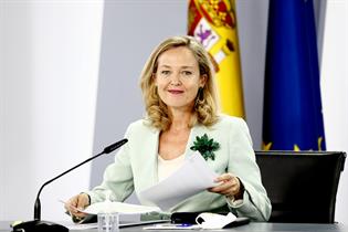 Nadia Calviño durante la rueda de prensa posterior al Consejo de Ministros