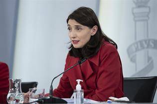 Pilar Llop durante la rueda de prensa posterior al Consejo de Ministros