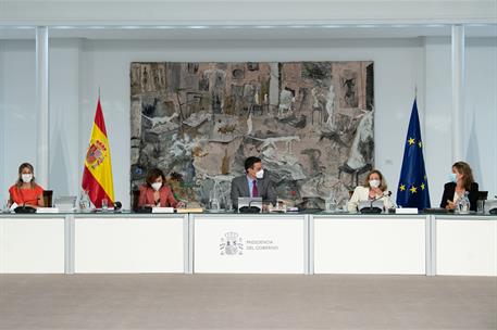 22/06/2021. Reunión del Consejo de Ministros. El presidente del Gobierno, Pedro Sánchez, la vicepresidenta primera y ministra de la Presiden...