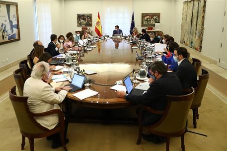 24/08/2021. Reunión del Consejo de Ministros. Reunión del Consejo de Ministros, presidida por el presidente del Gobierno, Pedro Sánchez.
