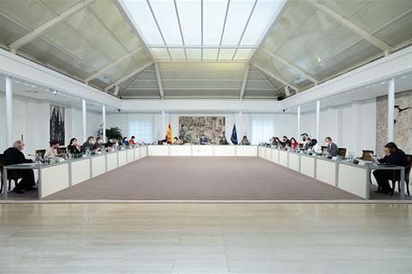 27/04/2021. Reunión del Consejo de Ministros. El presidente del Gobierno, Pedro Sánchez, preside la reunión del Consejo de Ministros.