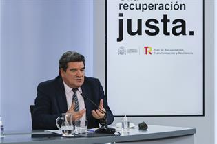 José Luis Escrivá durante la rueda de prensa posterior al Consejod de Ministros