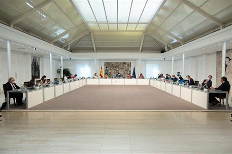 29/06/2021. Consejo de Ministros: 29 de junio de 2021. El presidente del Gobierno, Pedro Sánchez, preside la reunión del Consejo de Ministros.
