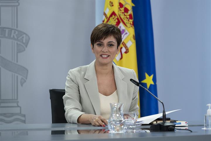 Isabel Rodríguez durante su intervención