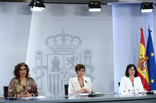 8/11/2022. Press conference after the Council of Ministers. The Government Spokesperson and Minister for Territorial Policy, Isabel Rodrígue...