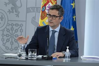 Félix Bolaños durante la rueda de prensa posterior al Consejo de Ministros