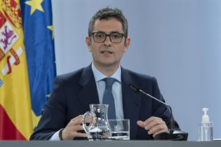 Félix Bolaños durante la rueda de prensa posterior al Consejo de Ministros