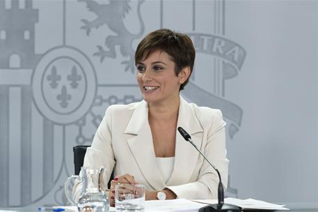 11/10/2022. Rueda de prensa tras el Consejo de Ministros: Rodríguez, Ribera y Planas. La ministra de Política Territorial y portavoz del Gob...