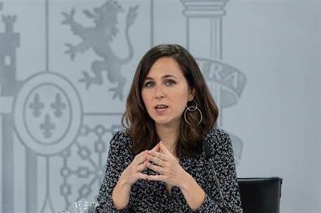 13/12/2022. Rueda de prensa tras el Consejo de Ministros: Isabel Rodríguez, Raquel Sánchez e Ione Belarra. La ministra de Derechos Sociales ...