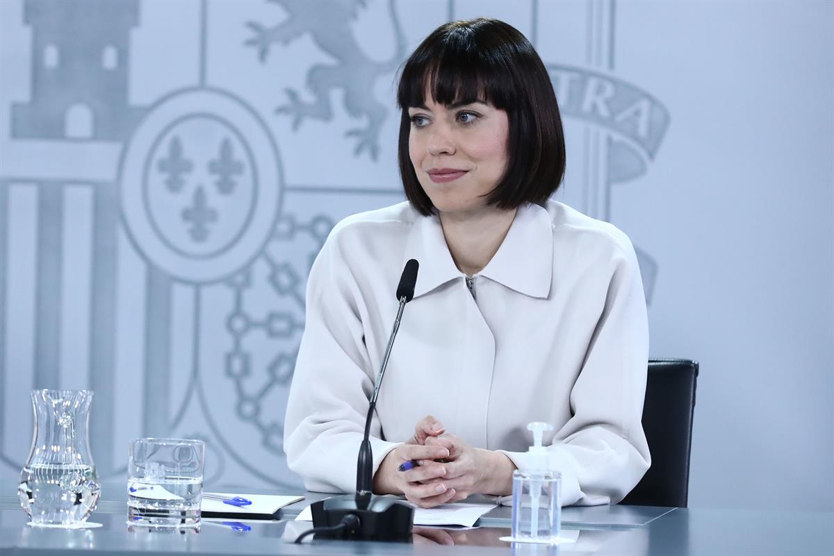 14/06/2022. Rueda de prensa tras el Consejo de Ministros: Isabel Rodríguez, Carolina Darias y Diana Morant. La ministra de Ciencia e Innovac...