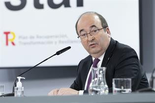 Miquel Iceta durante la rueda de prensa posterior al Consejo de Ministros
