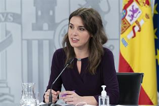 Irene Montero durante la rueda de prensa posterior al Consejo de Ministros