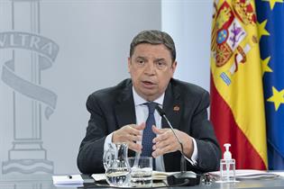 Luis Planas durante la rueda de prensa posterior al Consejo de Ministros