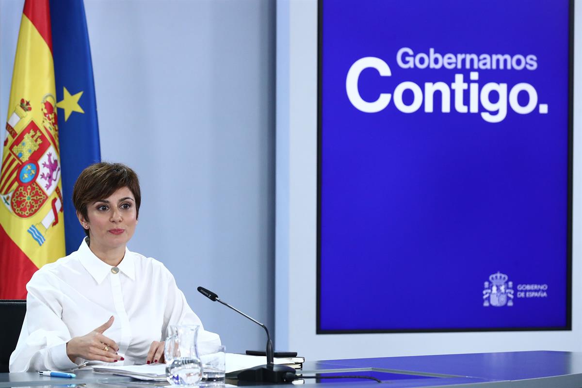 15/11/2022. Rueda de prensa tras el Consejo de Ministros: Isabel Rodríguez y Nadia Calviño. La ministra de Política Territorial y portavoz d...